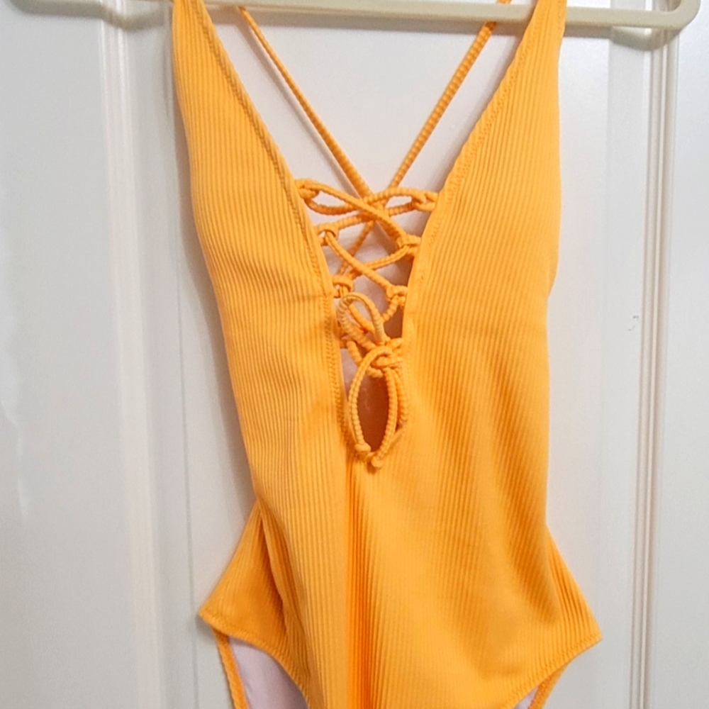 Yellow One Piece Swimsuit